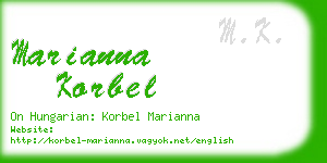 marianna korbel business card